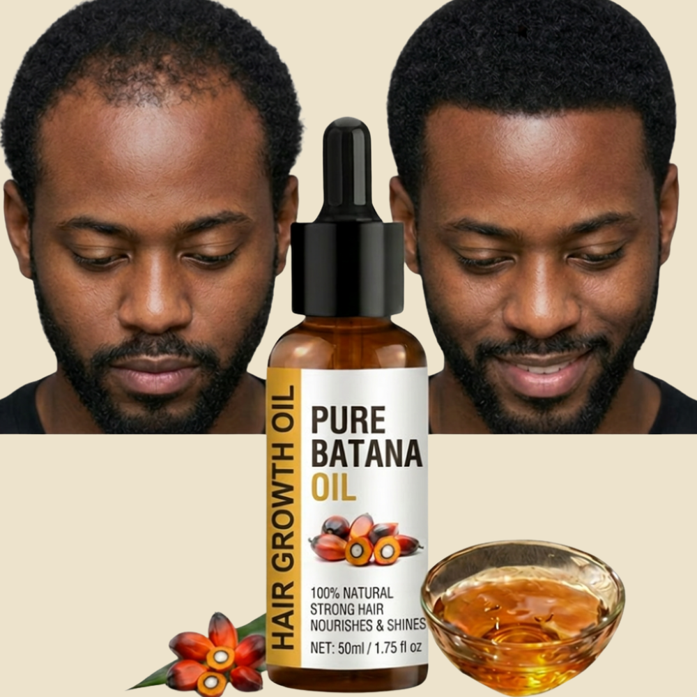 Huile de BATANA · la solution 100% naturelle pour la calvitie