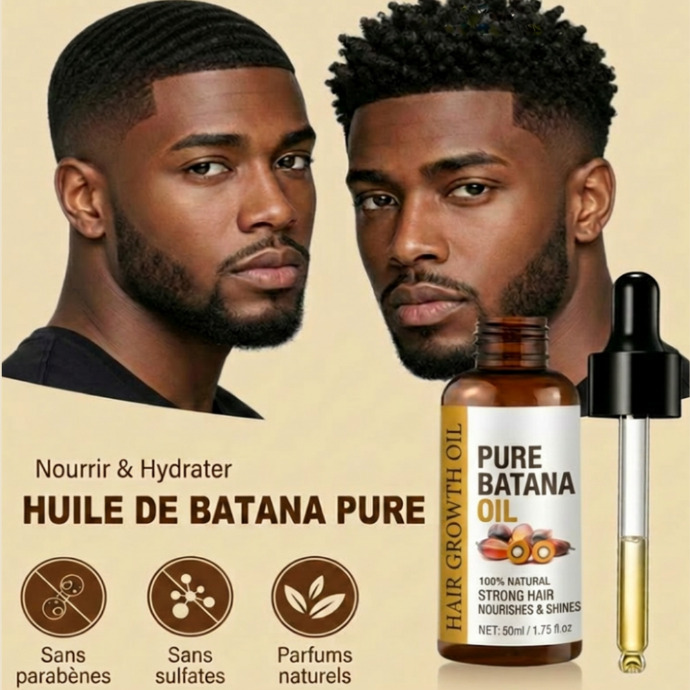 Huile de BATANA · la solution 100% naturelle pour la calvitie