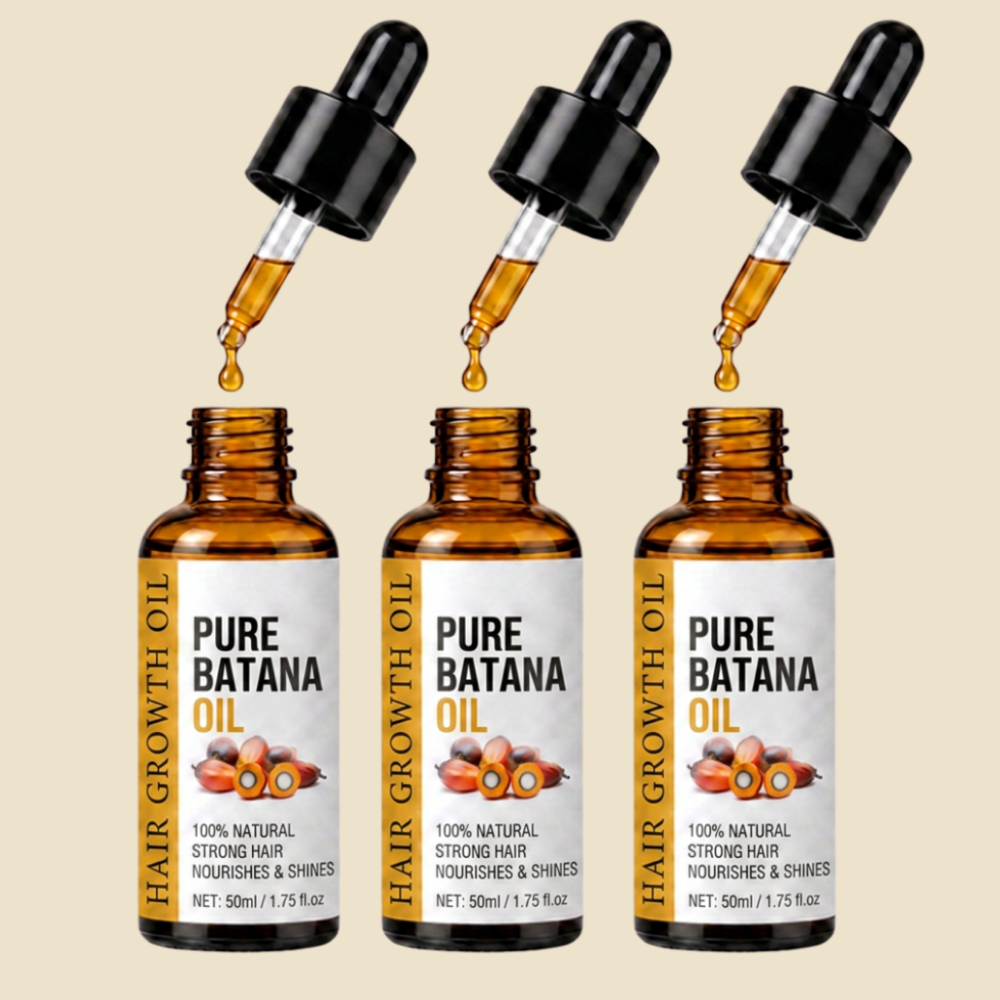 Huile de BATANA · la solution 100% naturelle pour la calvitie
