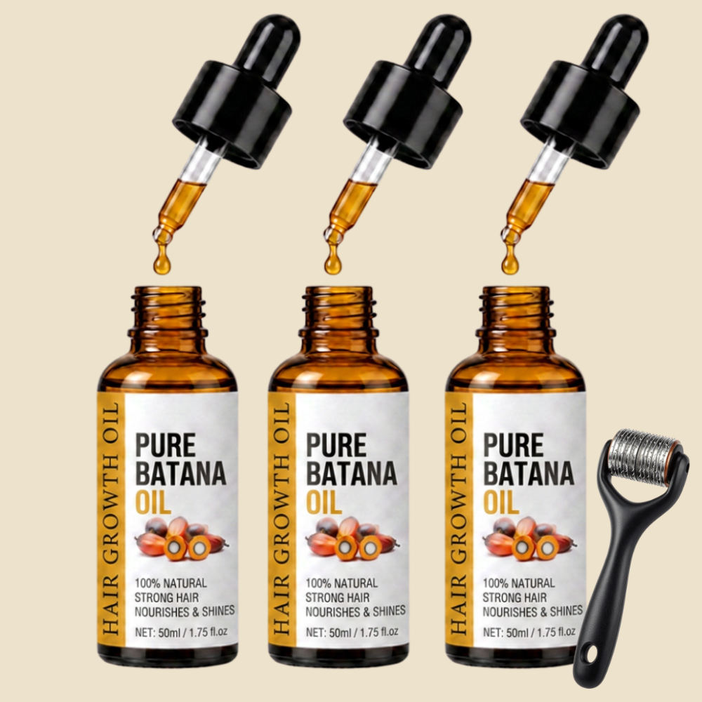 Huile de BATANA · la solution 100% naturelle pour la calvitie