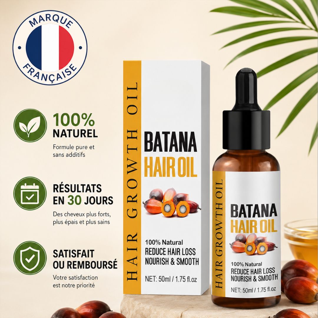 Huile de BATANA · la solution 100% naturelle pour la calvitie